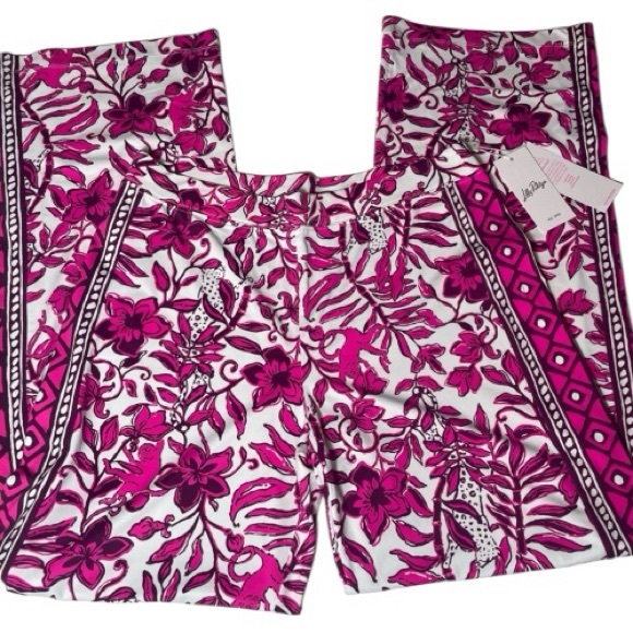 NWT Lilly Pulitzer UPF 50+ 32" Grenada Knit Pant - Size M - Picture 7 of 8